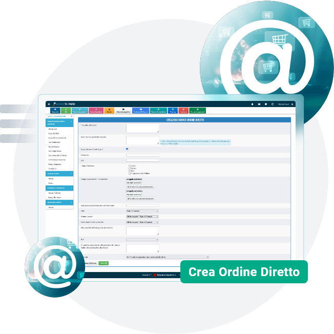 Mockup software per la gestione di RdO - richiesta di offerta